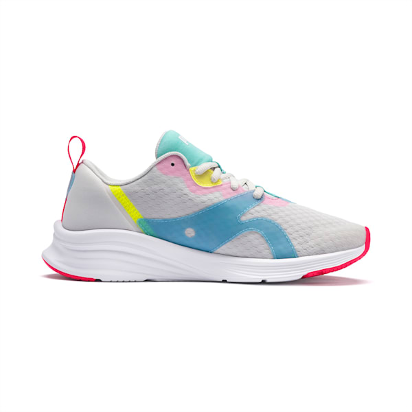 HYBRID Fuego Women's Running Shoes, Glacier Gray-Yellow Alert-Nrgy Rose, extralarge