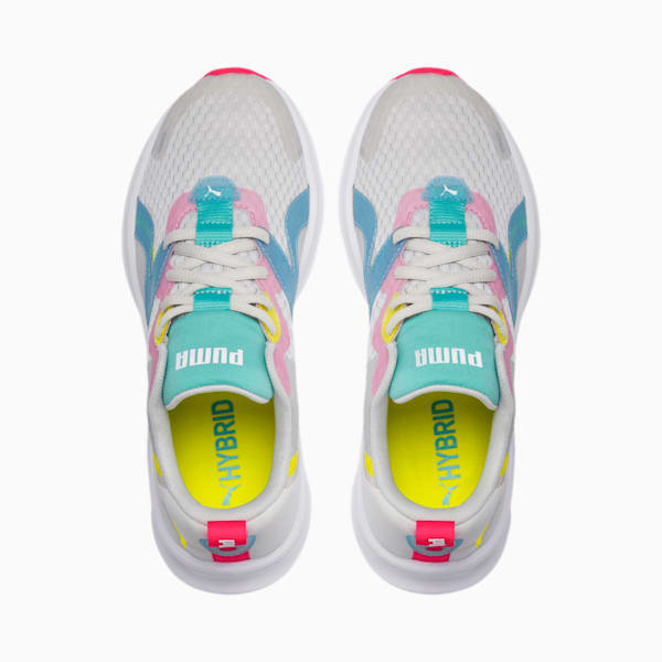 HYBRID Fuego Women's Running Shoes, Gray-YellowAlert-NrgyRose, extralarge