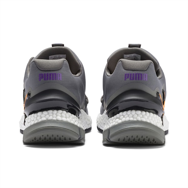 HYBRID Sky Rave Men's Running Shoes, CASTLEROCK-Purple Glimmer-Orange Alert, extralarge