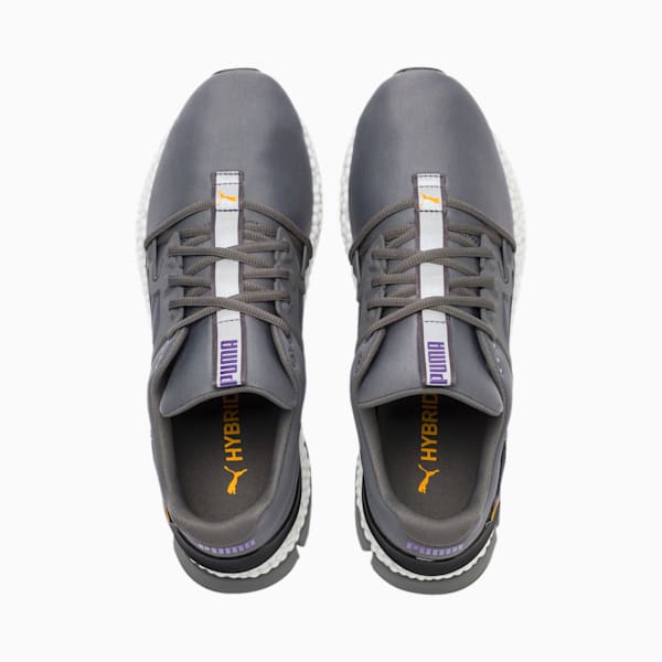 HYBRID Sky Rave Men's Running Shoes, CASTLEROCK-Purple-Orange, extralarge