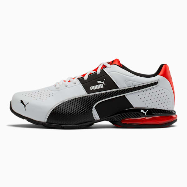 Cell Surin 2 Wide Men’s Training Shoes, Puma White-Puma Black-Flame Scarlet, extralarge