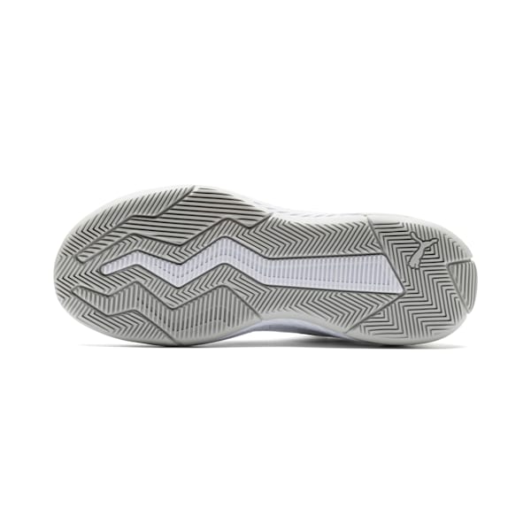 Uproar Core Basketball Shoes, Puma White-Glacier Gray, extralarge