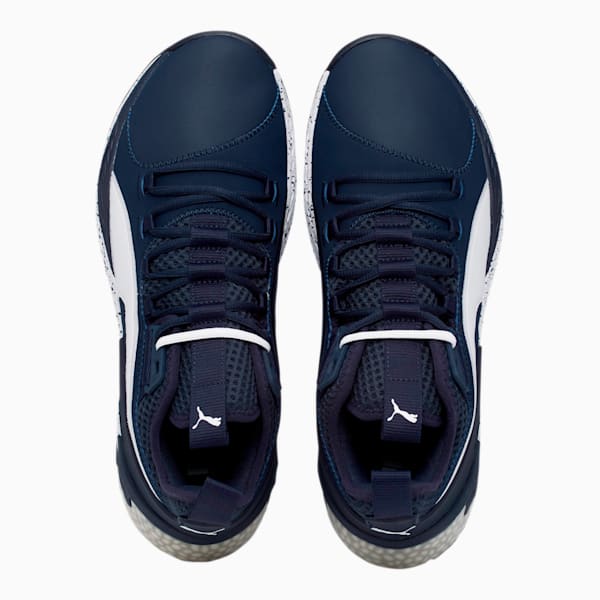 Uproar Core Basketball Shoes, Peacoat-Puma White, extralarge