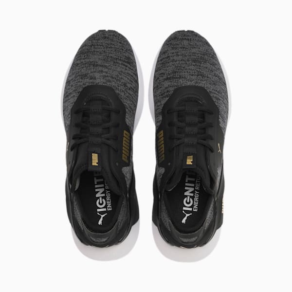 Rogue X Knit Men's Training Shoes, Puma Black-CASTLEROCK-Puma Team Gold, extralarge