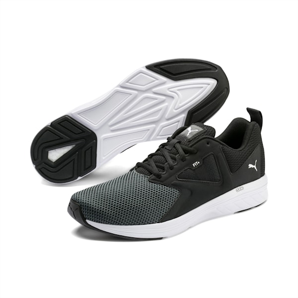 NRGY Asteroid Unisex Running Shoes, Puma Black-Puma White, extralarge-IND