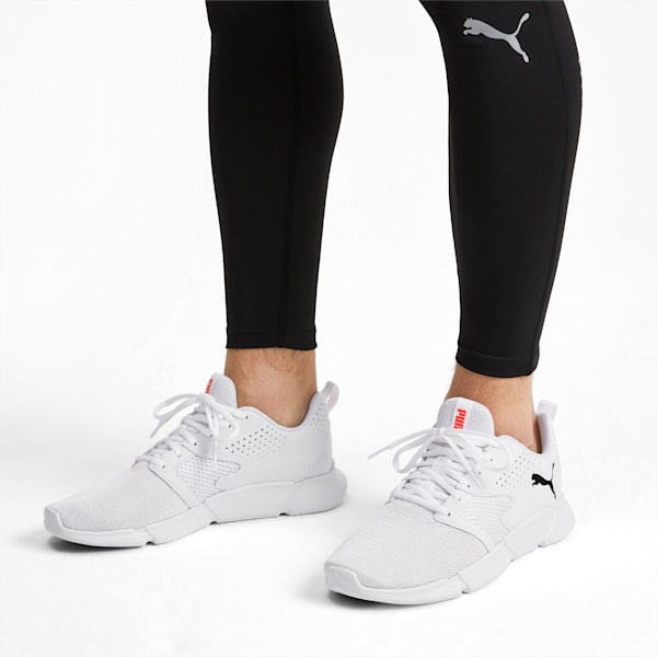 INTERFLEX Modern Men's Sneakers, Puma White-Puma Black-Nrgy Red, extralarge