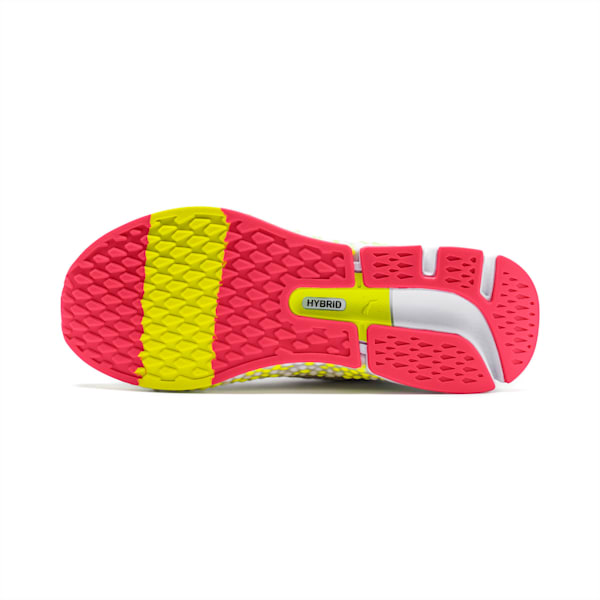 HYBRID NETFIT Astro Women's Running Shoes, White-Yellow Alert-Pnk Alert, extralarge-IND