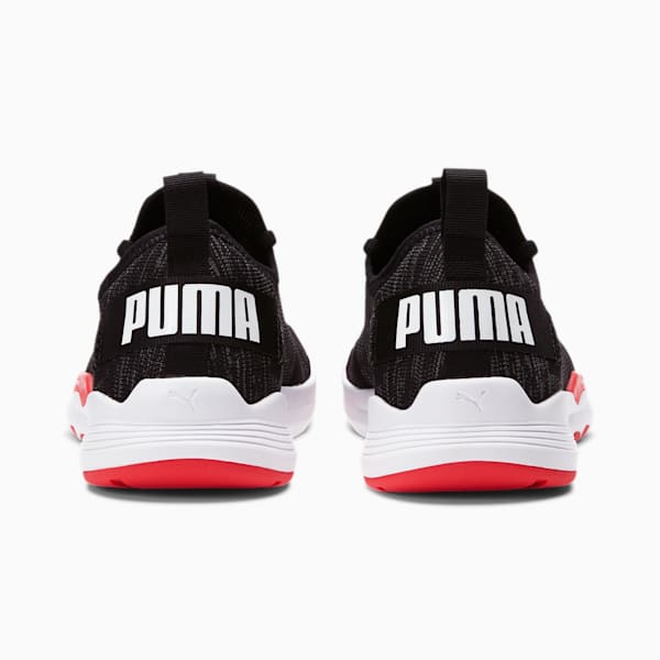 IGNITE Contender Knit Women's Running Shoes, Puma Black-Nrgy Red-Puma White, extralarge