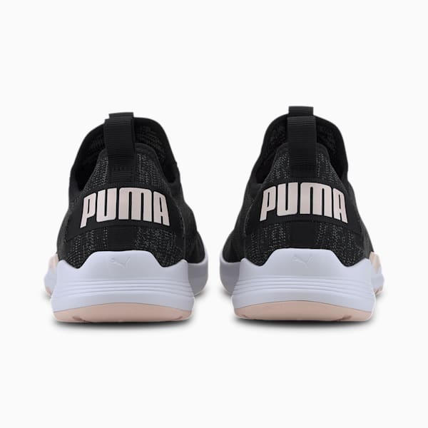 IGNITE Contender Knit Women's Running Shoes, Puma Black-CASTLEROCK-Rosewater, extralarge