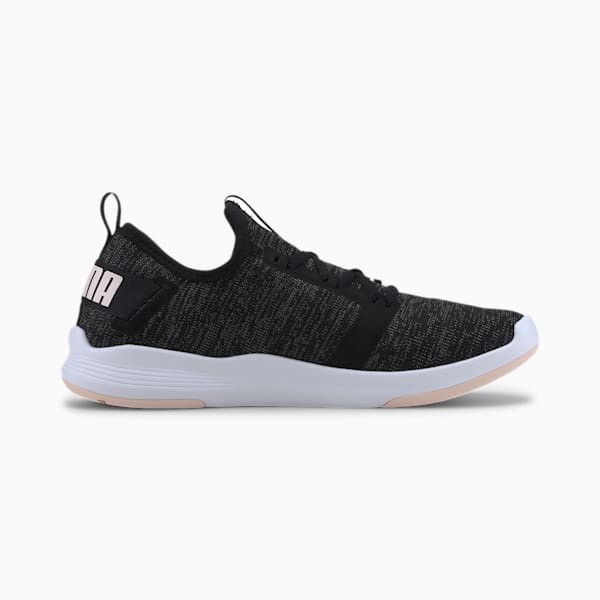 IGNITE Contender Knit Women's Running Shoes, Puma Black-CASTLEROCK-Rosewater, extralarge