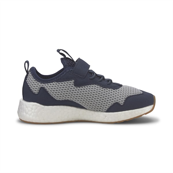 NRGY Neko Skim AC Kids' Trainers, High Rise-Meadowlark-Peacoat-Puma White-Gum, extralarge-IND