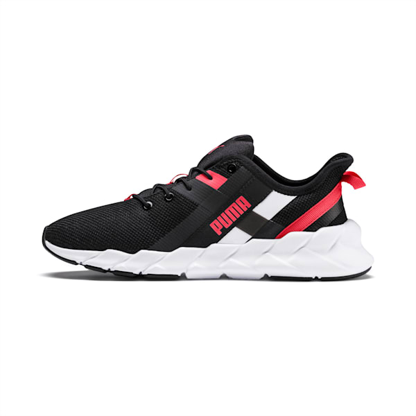 Weave XT Youth Shoes, Black-White-Calypso Coral, extralarge-IND