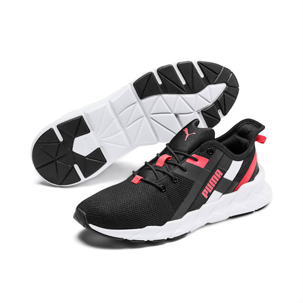 Weave XT Youth Shoes, Black-White-Calypso Coral, extralarge-IND