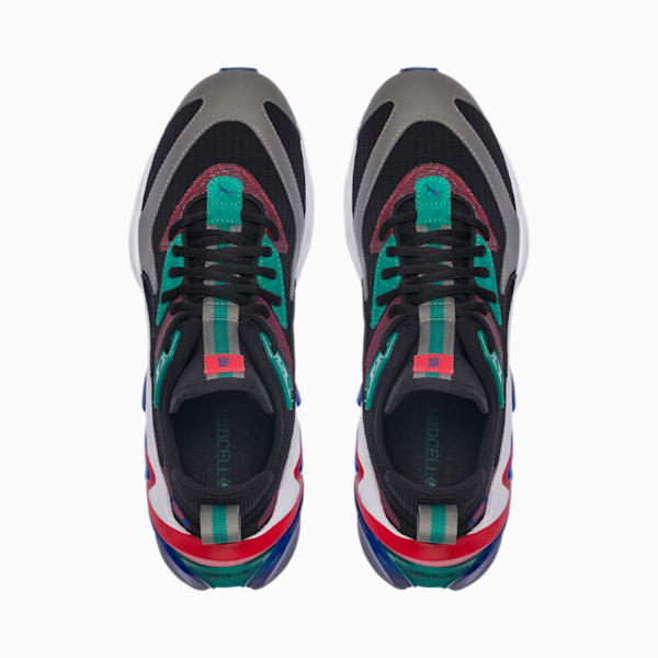 LQDCELL Origin Men’s Training Shoes, Puma Black-Cadmium Green, extralarge