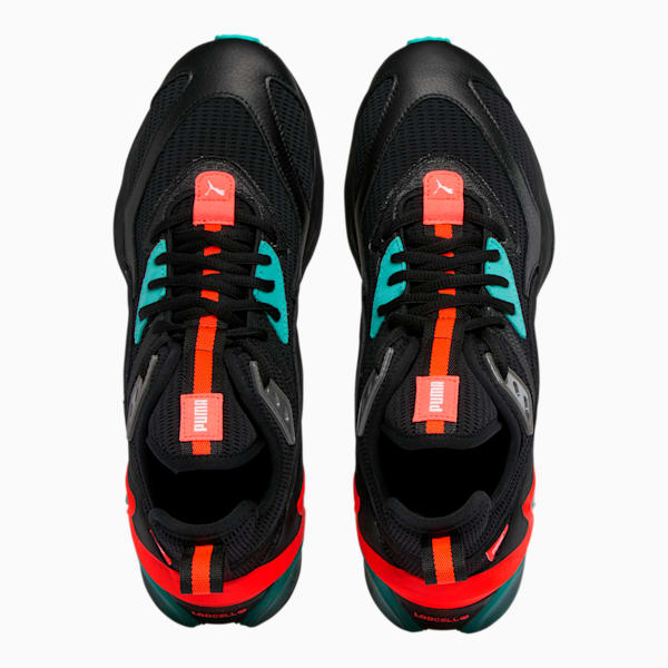 LQDCELL Origin Men’s Training Shoes, Puma Black-Nrgy Red-Blue Turquoise, extralarge
