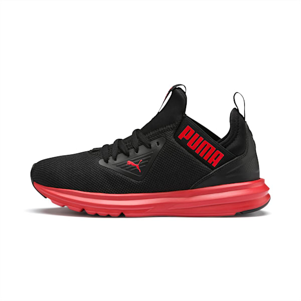 Enzo Beta Sneakers JR, Puma Black-High Risk Red, extralarge