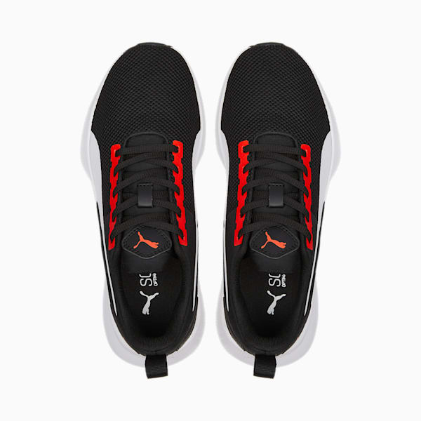 Flyer Runner Youth Shoes, Puma Black-Puma White-Puma Red, extralarge-IND