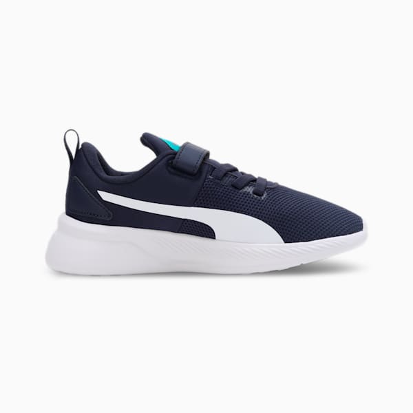 Flyer Runner V SoftFoam Kids' Shoes, Peacoat-Puma White-Deep Aqua, extralarge-IND
