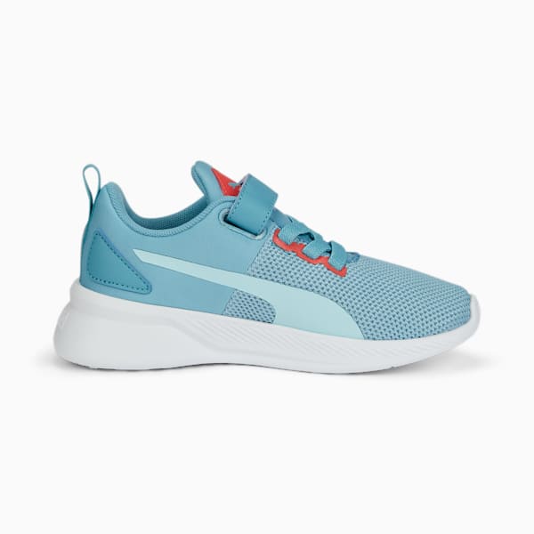 キッズ フライヤー ランナー V PS スニーカー 17-21cm, Dusty Aqua-Light Aqua-Salmon-Puma White