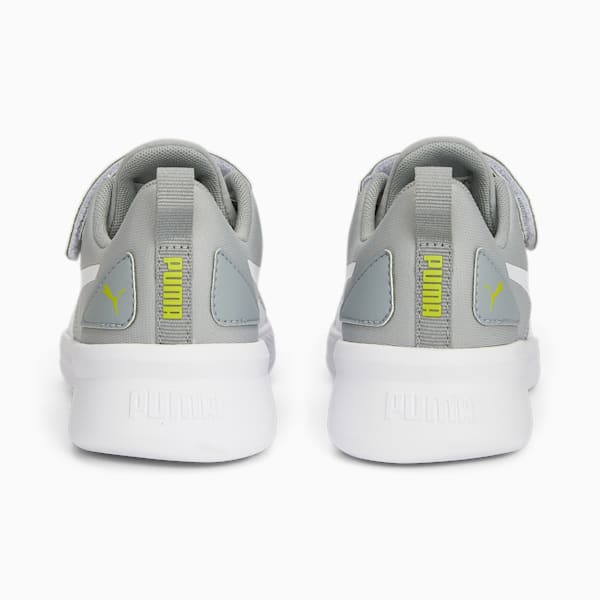 Flyer Runner V SoftFoam Kids' Shoes, Cool Mid Gray-PUMA White, extralarge-IND
