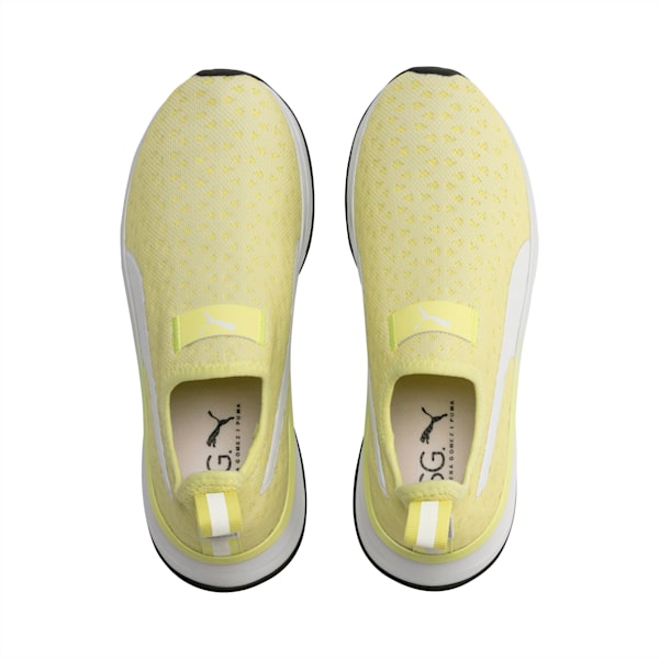 SG Slip-on Bright Women’s Training Shoes, SOFT FLUO YELLOW-Puma White-Puma Black, extralarge