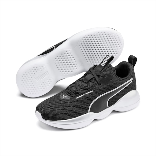 Flourish FS Women's Training Shoes, Puma Black-Puma White, extralarge