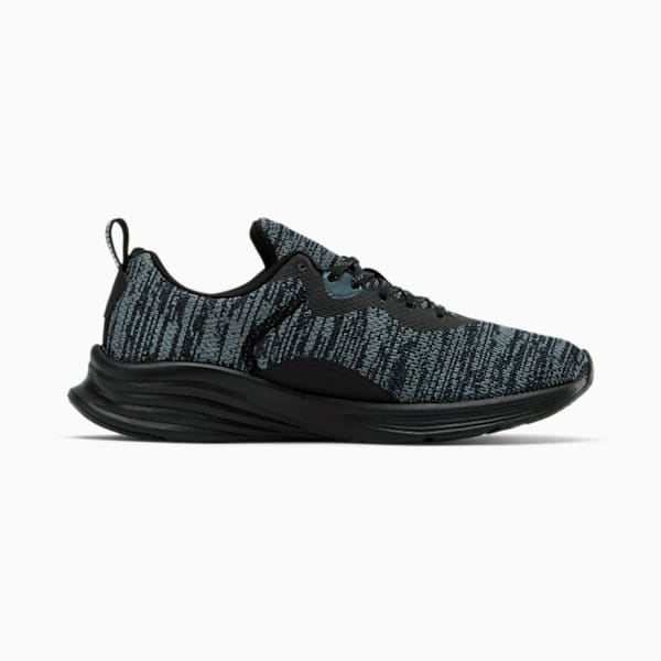 HYBRID Fuego Knit Men's Running Shoes, Puma Black-CASTLEROCK, extralarge