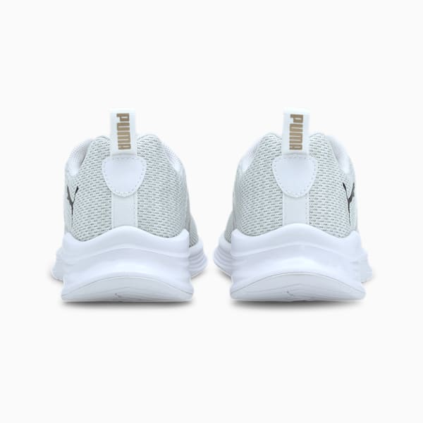 HYBRID Fuego Knit Women's Running Shoes, Puma White-Glacier Gray, extralarge