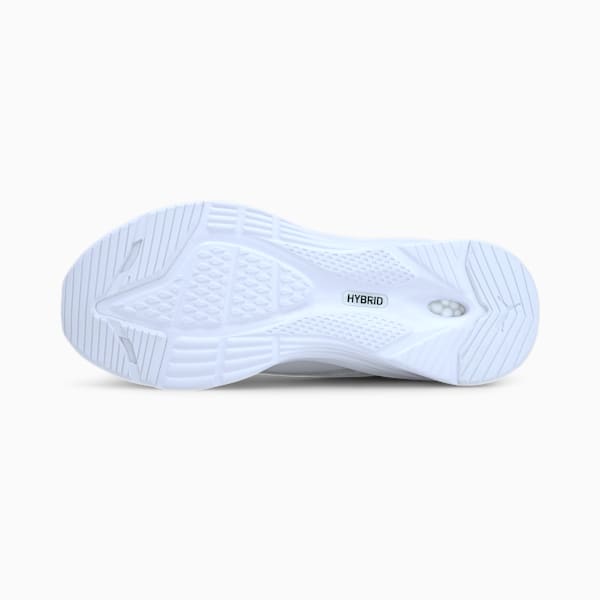 HYBRID Fuego Knit Women's Running Shoes, Puma White-Glacier Gray, extralarge