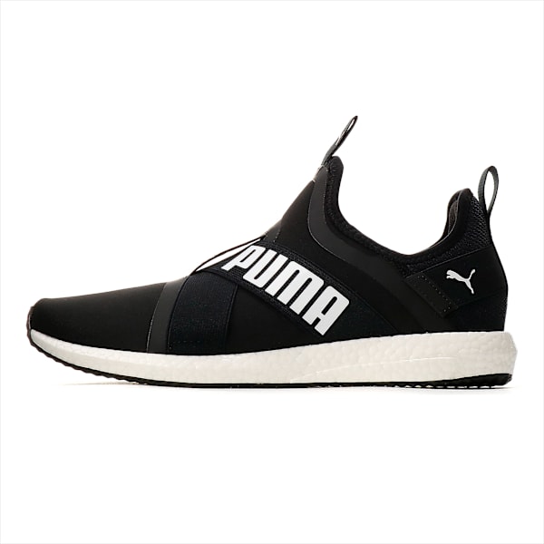 ユニセックス MEGA NRGY X V2 ランニングシューズ, Puma Black-Puma White, extralarge-JPN