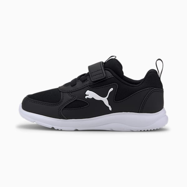 PUMA Fun Racer Kid's Shoes, Puma Black-Puma White, extralarge-IND