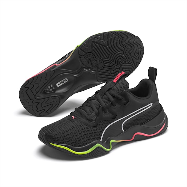 Zone XT Women's Training Shoes, Puma Black-Ignite Pink-Puma Silver, extralarge-IND