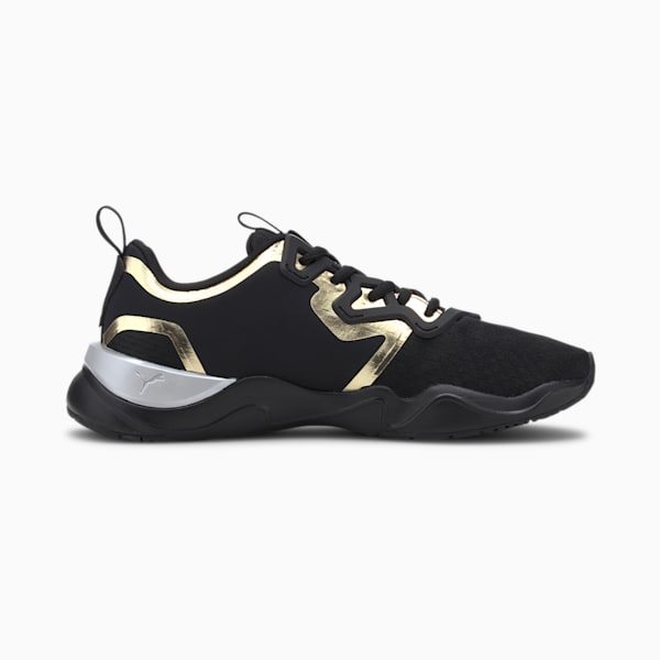 Zone XT Metal Women's Training Shoes, Puma Black-Gold, extralarge