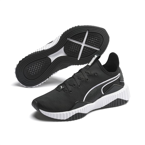 Defy New Core Women's Training Shoes, Puma Black-Puma White, extralarge