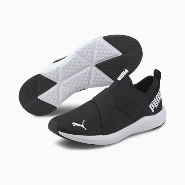 Chaussures d’entraînement à enfiler Prowl, femme, Puma Black-Puma White, extralarge