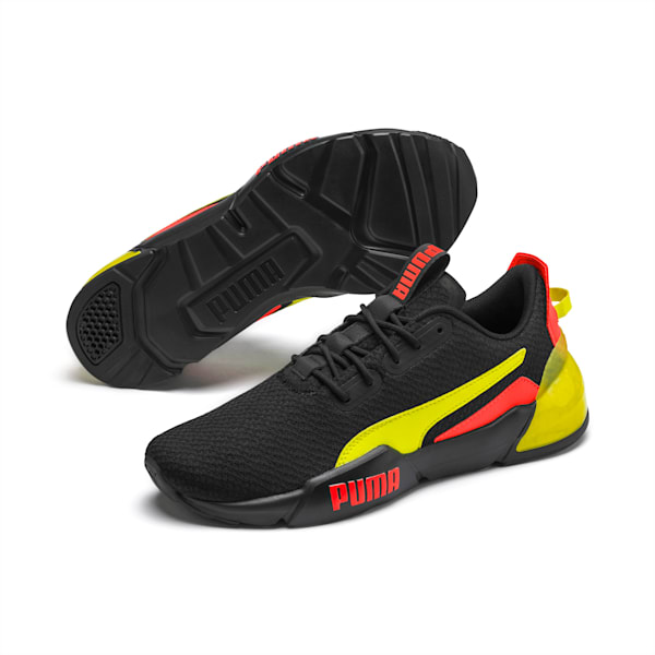 CELL Phase Gloss Men's Training Shoes, Puma Black-Lava Blast-Yellow Alert, extralarge