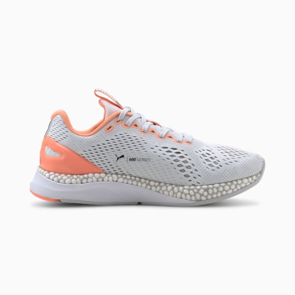 SPEED 600 2 Women's Running Shoes, Puma White-Fizzy Orange, extralarge