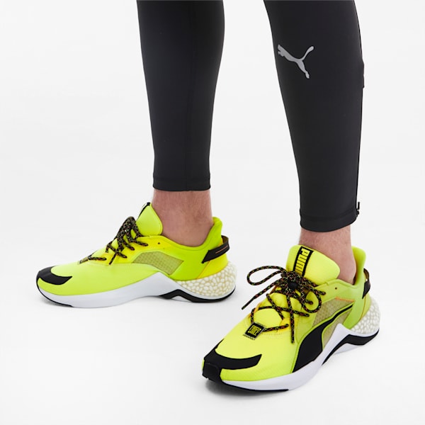 PUMA x FIRST MILE HYBRID NX Ozone Men's Running Shoes, Yellow Alert-Puma White, extralarge