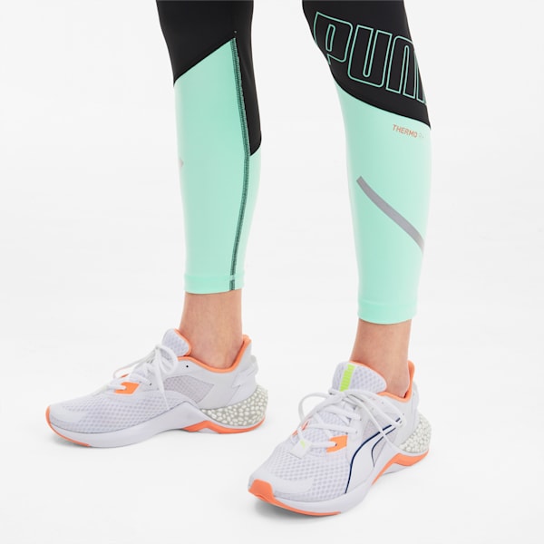 HYBRID NX Ozone Women's Running Shoes, Puma White-Fizzy Orange, extralarge