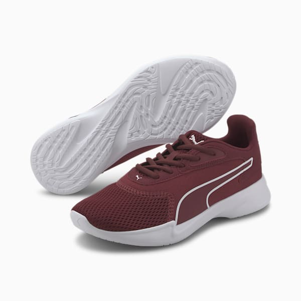 Jaro Women's Running Shoes, Burgundy-Puma White, extralarge-IND