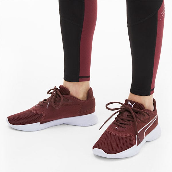 Jaro Women's Running Shoes, Burgundy-Puma White, extralarge-IND