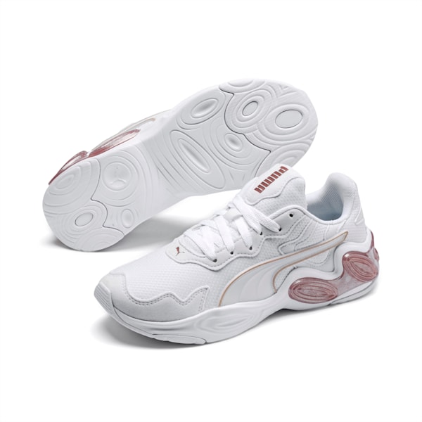 CELL Magma Women's Running Shoes, Puma White-Rose Gold, extralarge-IND