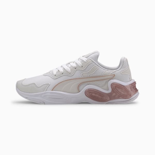 CELL Magma Women's Running Shoes, Puma White-Rose Gold, extralarge-IND