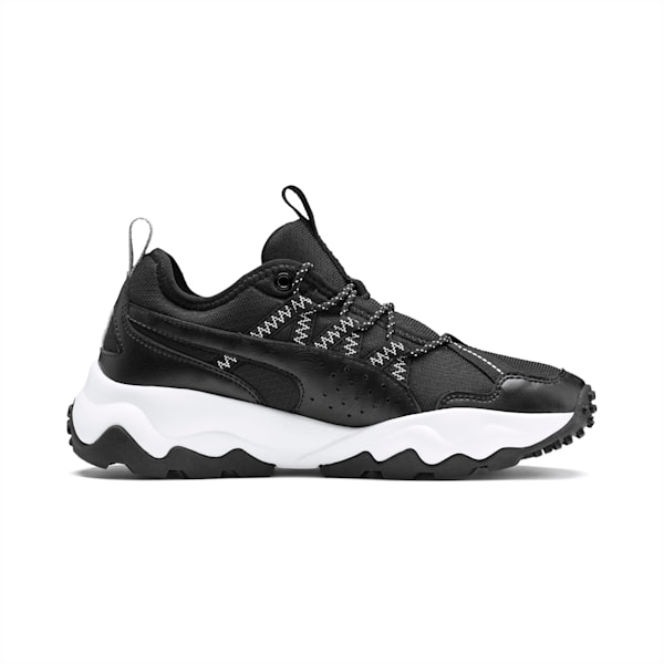 Ember Trail Women’s Running Shoes, Black-White-Metallic Silver, extralarge
