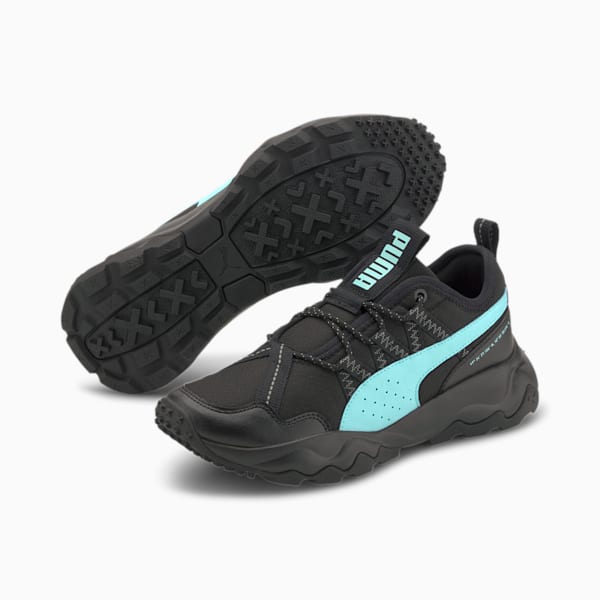 Ember Trail Women’s Running Shoes, Puma Black-ARUBA BLUE, extralarge