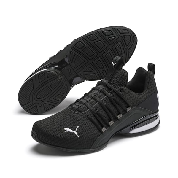 Axelion Block Men's Running Shoes, Puma Black-Puma White, extralarge