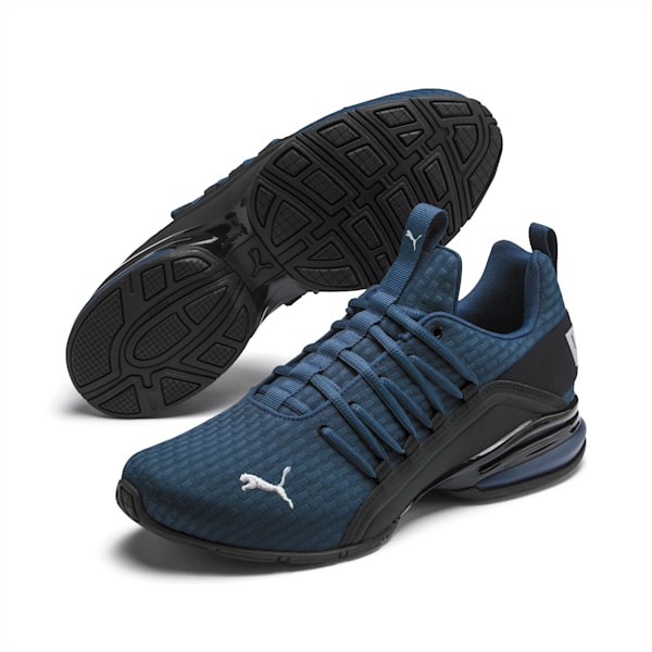 Axelion Block Men's Running Shoes, Dark Denim-Puma Black-High Rise