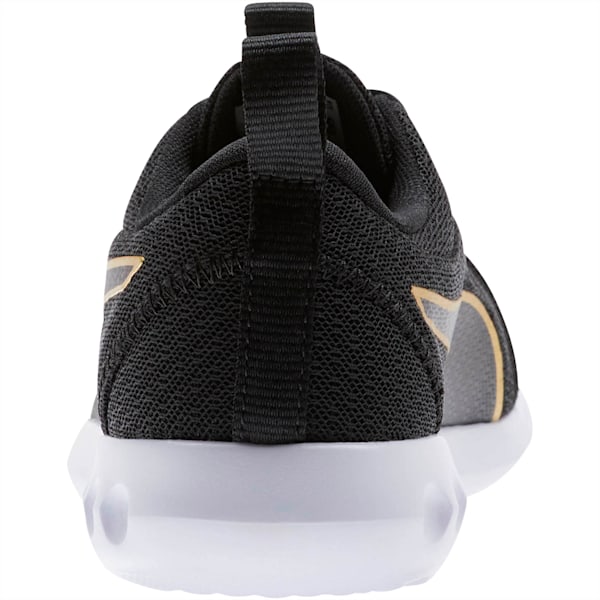 Carson 2 Metallic Mesh Shoes JR, Puma Black-Gold, extralarge