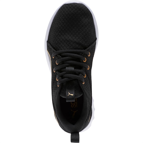 Carson 2 Metallic Mesh Shoes JR, Puma Black-Gold, extralarge