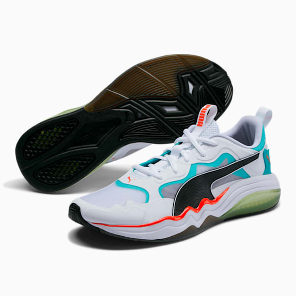 LQDCELL Tension Rase Men's Training Shoes, Puma White-Blue Turquoise, extralarge